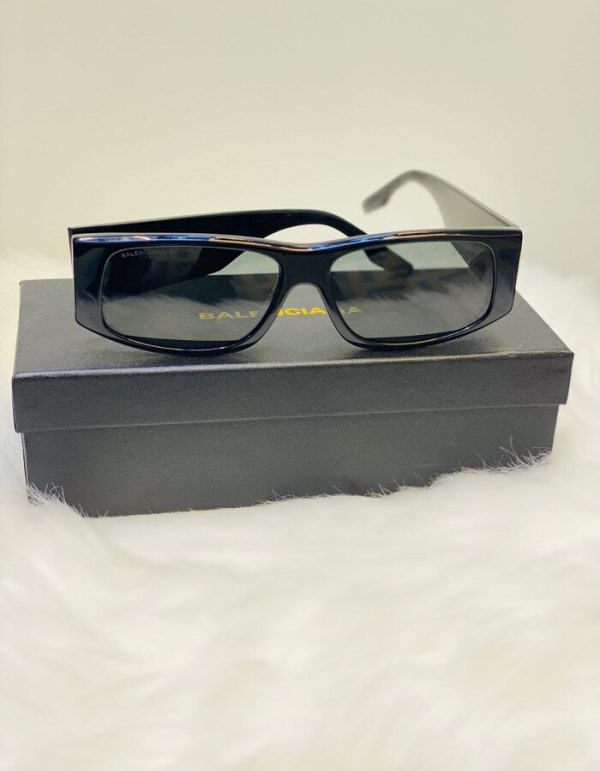 BALENCIAGA LED FRAME SUNGLASSES IN BLACK | Chicly Hub