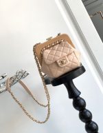 CHANEL WOOD QUILTING CHAIN SHOULDER BAG | Chicly Hub