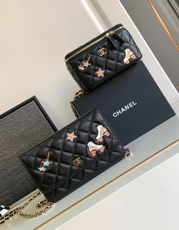 Chanel Wallet On Chain – Black | Chicly Hub