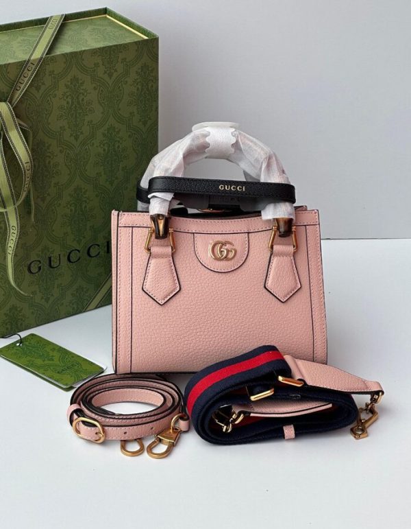 GUCCI DIANA MINI TOTE BAG bamboo handle | Chicly Hub