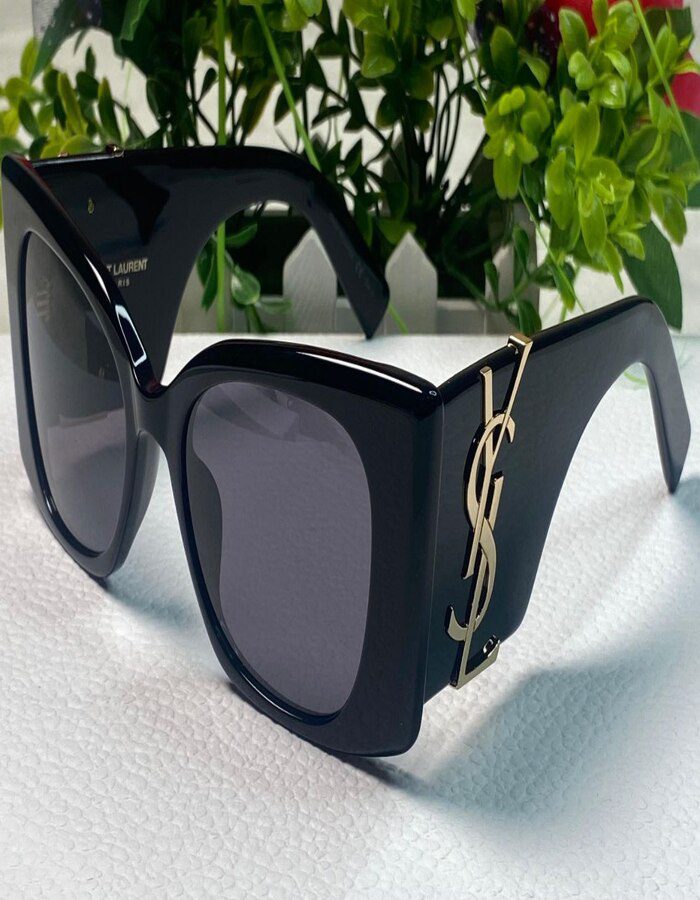 Saint Laurent Full Rim Cat Eye Sunglasses | Chicly Hub