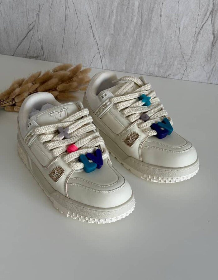 Louis Vuitton LV Trainer Maxi Crafted from leather and adorned | Chicly Hub