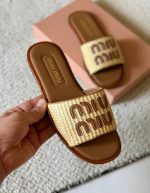 Miu Miu Raffia mules | Chicly Hub