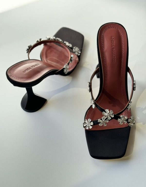 Crystal-Embellished Lily Sandals | Chicly Hub