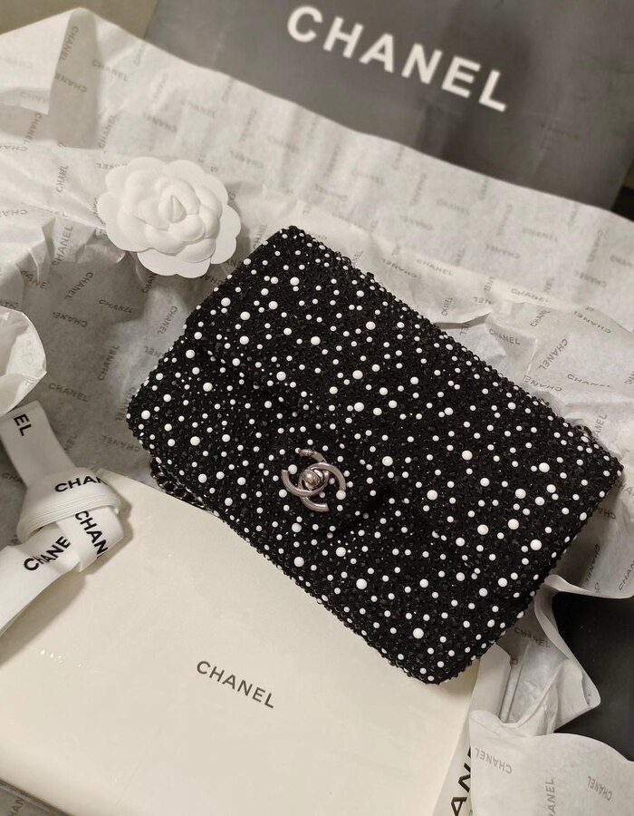 Chanel Crystal & Pearl Flap Bag | Chicly Hub