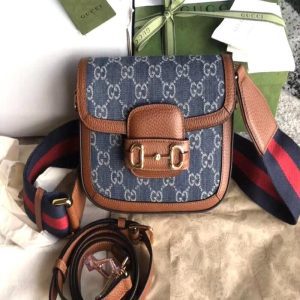 GUCCI New Denim GG Monogram Dollar Calfskin | Chicly Hub