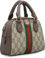 GUCCI Ophidia leather-trimmed printed coated-canvas tote | Chicly Hub