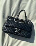 Chanel Small Shopping Bag Aged Shiny Lambskin | Chicly Hub