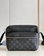 LOUIS VUITTON Taiga Monogram Outdoor Messenger Cobalt | Chicly Hub