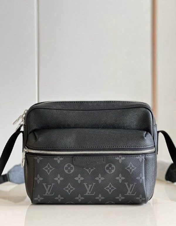 LOUIS VUITTON Taiga Monogram Outdoor Messenger Cobalt | Chicly Hub