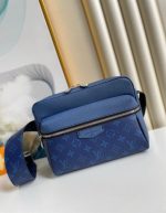 LOUIS VUITTON Taiga Monogram Outdoor Messenger Cobalt | Chicly Hub