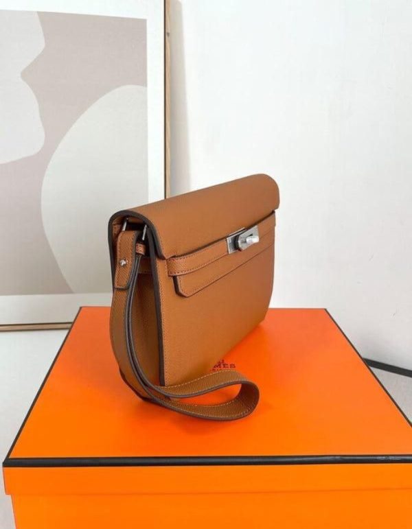 HERMES HANDBAGS KELLY DEPECHES 8F HANDBAG ETAIN | Chicly Hub