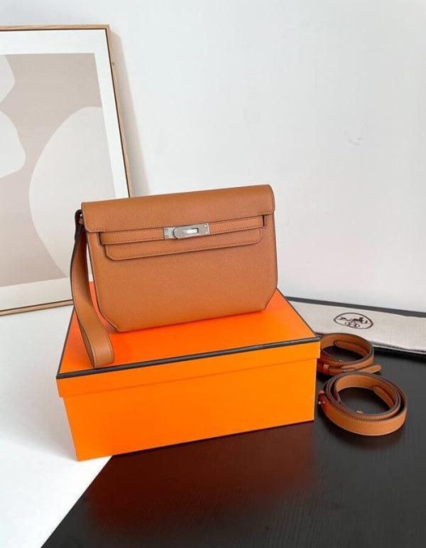 HERMES HANDBAGS KELLY DEPECHES 8F HANDBAG ETAIN | Chicly Hub