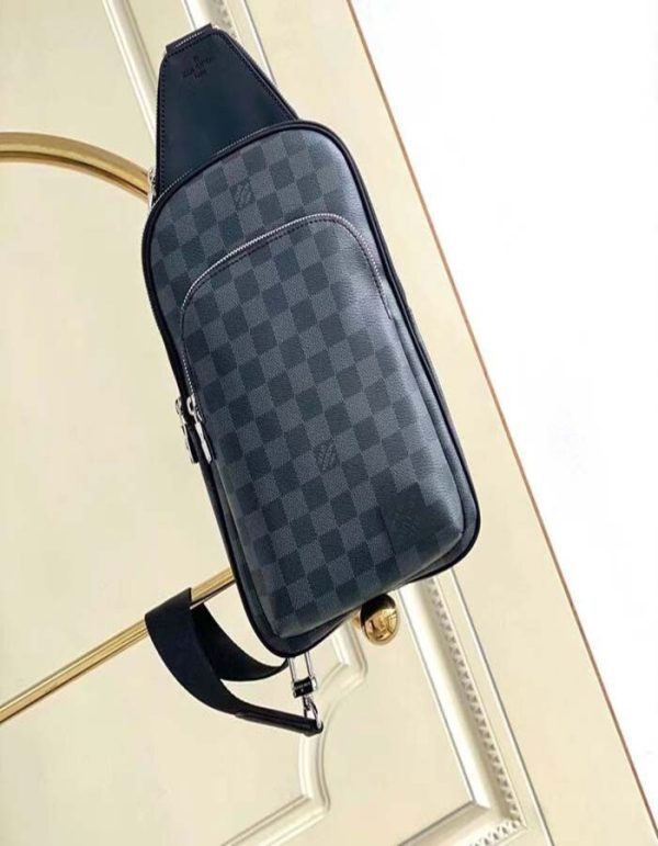 LOUIS VUITTON Monogram Macassar Avenue Sling Bag NM | Chicly Hub