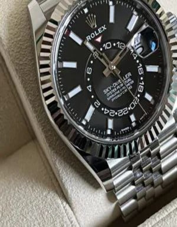 Rolex Sky-Dweller Steel Jubilee Bracelet Black Dial | Chicly Hub