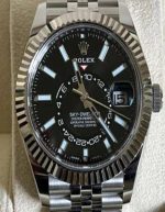 Rolex Sky-Dweller Steel Jubilee Bracelet Black Dial | Chicly Hub