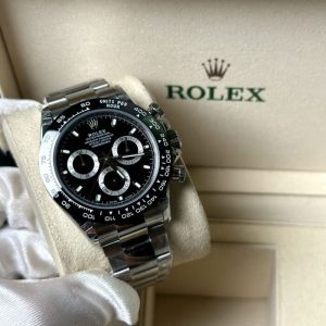 Rolex cosmography Daytona Steel / Cibachrome / Black Dial | Chicly Hub