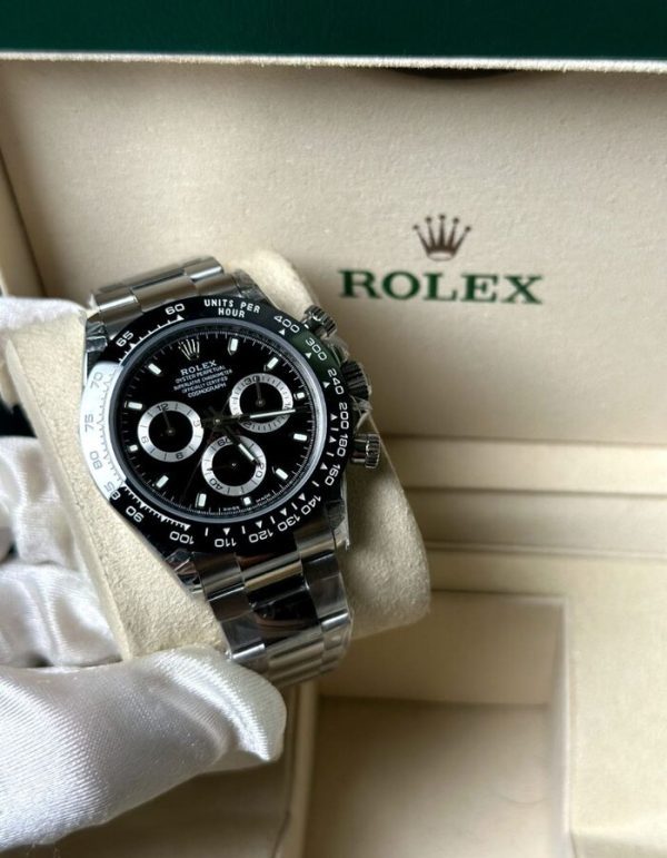 Rolex cosmography Daytona Steel / Cibachrome / Black Dial | Chicly Hub