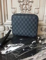 Authentic LOUIS VUITTON Damier Graphite Pochette Kasai | Chicly Hub