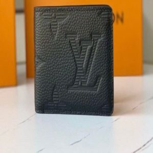 LOUIS VUITTON Leather Pocket Organizer | Chicly Hub