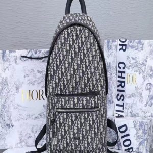 CHRISTIAN DIOR Oblique Calfskin Rider Backpack | Chicly Hub