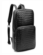 Leather Luxury Designer Knitting Business Backpack | Chicly Hub