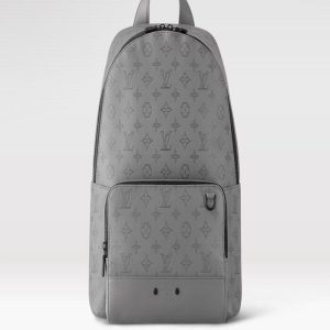 The Racer backpack emanates sporty-chic attitude in Monogram Shadow leather | Chicly Hub