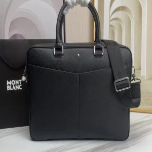 MONTBLANC Leather Sartorial Briefcase | Chicly Hub