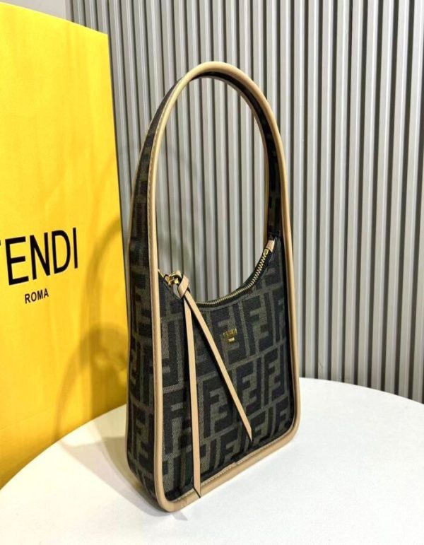 Fendi Mini Fendessence hobo bag with a compact | Chicly Hub