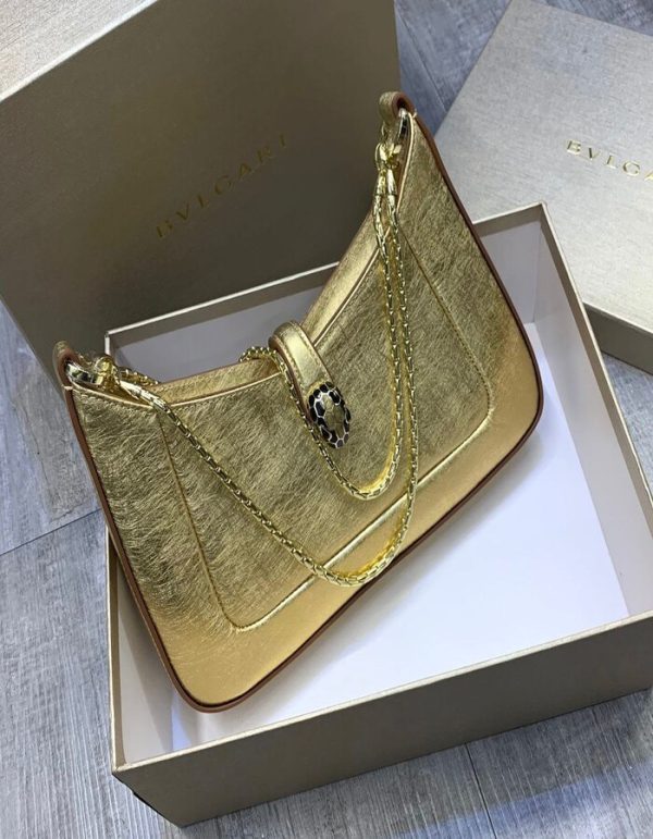 Bvlgari Leather Serpenti Baia Bag | Chicly Hub