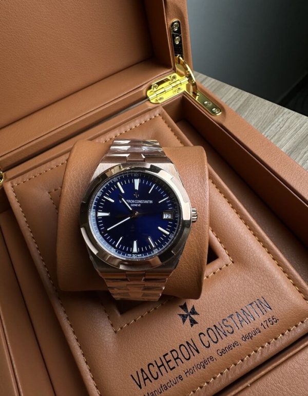 Vacheron Constantin Overseas Blue Dial Steel Men's Watch | Chicly Hub