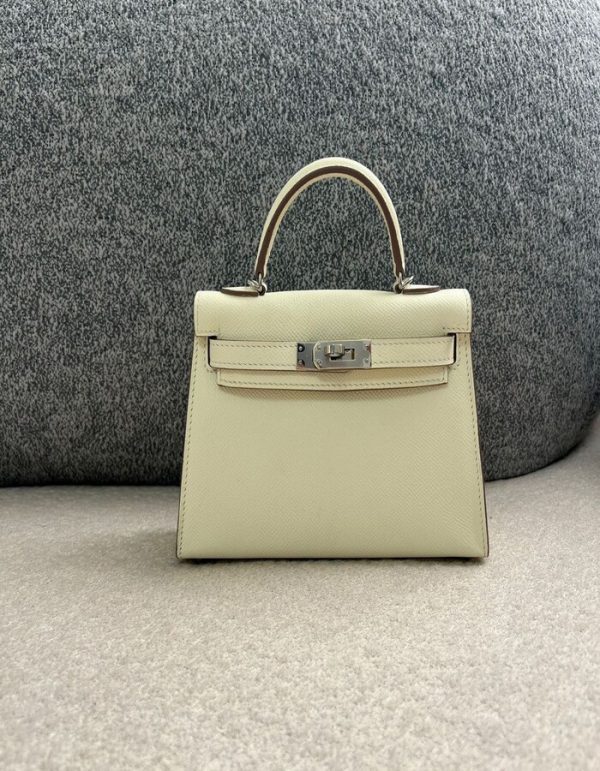 Hermes Kelly 20 Togo Creme 20 cm | Chicly Hub