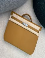 Hermes Gold Kelly Depeches 36 Evercolor Bag | Chicly Hub