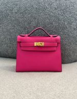 Hermes Swift Kelly Pochette Clutch Gris Perle | Chicly Hub