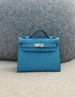 Hermes Swift Kelly Pochette Clutch Gris Perle | Chicly Hub