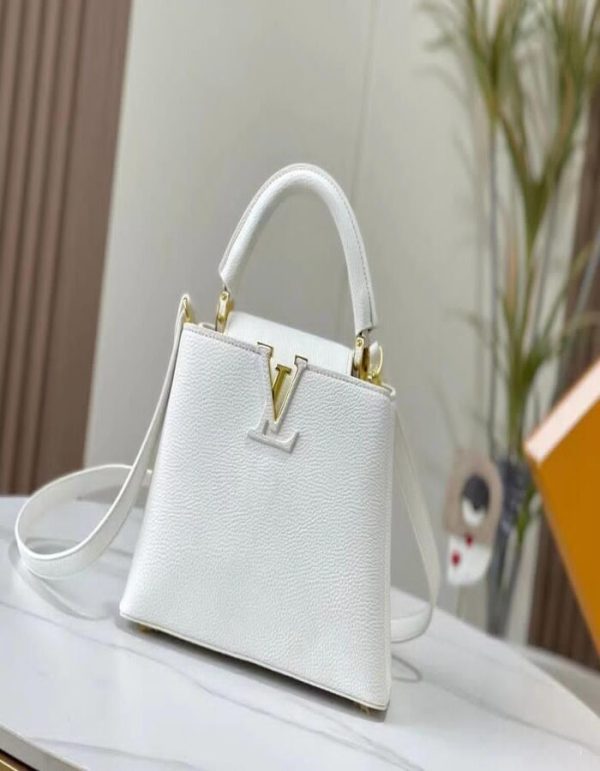 LV X UF Taurillon Artycapucines BB White for women | Chicly Hub