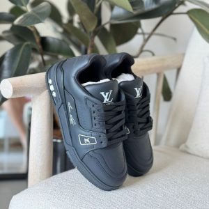 LV TRAINER SNEAKER WITH WOOL for men | Chicly Hub