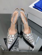 Maxi-Tequila Metallic Leather Slingback Pumps for women | Chicly Hub