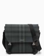 Burberry Check Pattern Large Messenger Bag for men | Chicly Hub