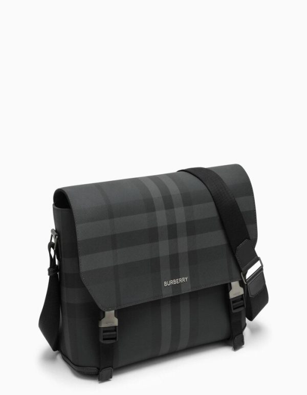 Burberry Check Pattern Large Messenger Bag for men | Chicly Hub