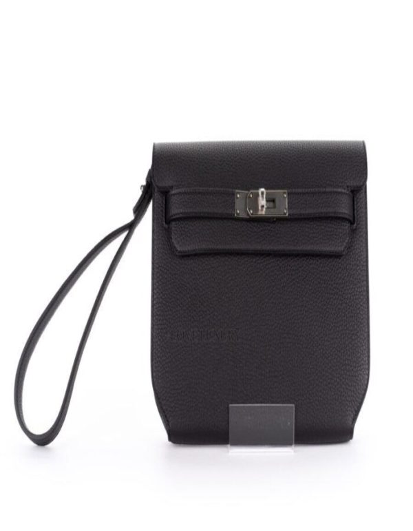 Hermès Kelly Depeches 25 Togo Black Palladium Hardware | Chicly Hub