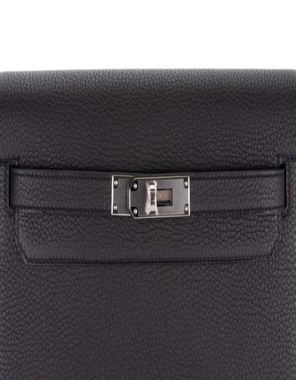 Hermès Kelly Depeches 25 Togo Black Palladium Hardware | Chicly Hub