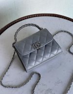 CHANEL 23P KELLY CLUTCH WITH CHAIN LGHW NEW | Chicly Hub