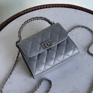 CHANEL 23P KELLY CLUTCH WITH CHAIN LGHW NEW | Chicly Hub