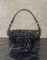 VALENTINO GARAVANI Crystal Nappa Vlogo Small Loco Bag | Chicly Hub