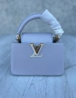 LV Snakeskin-Trim Taurillon Capucines Mini for women | Chicly Hub