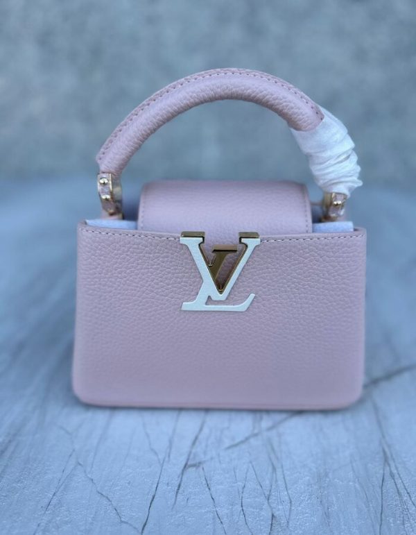 LV Snakeskin-Trim Taurillon Capucines Mini for women | Chicly Hub