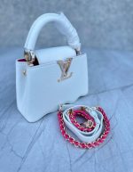 LV Snakeskin-Trim Taurillon Capucines Mini for women | Chicly Hub