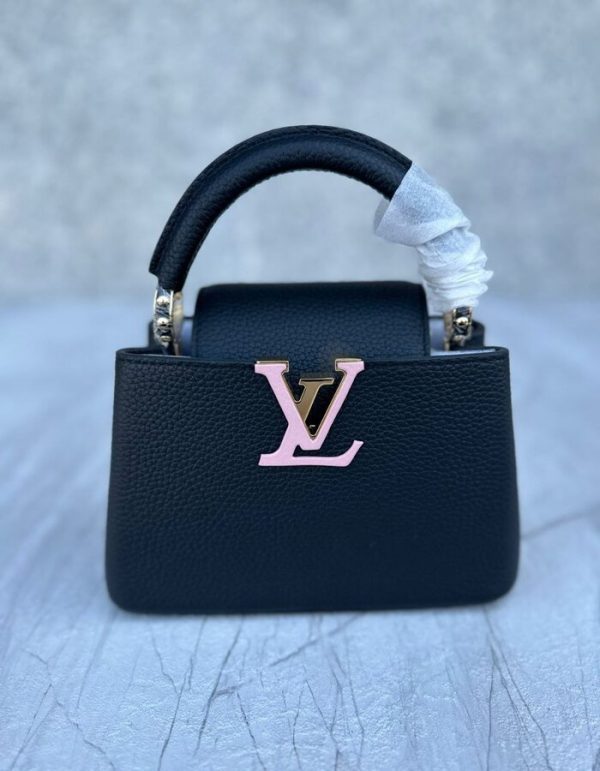 LV Snakeskin-Trim Taurillon Capucines Mini for women | Chicly Hub