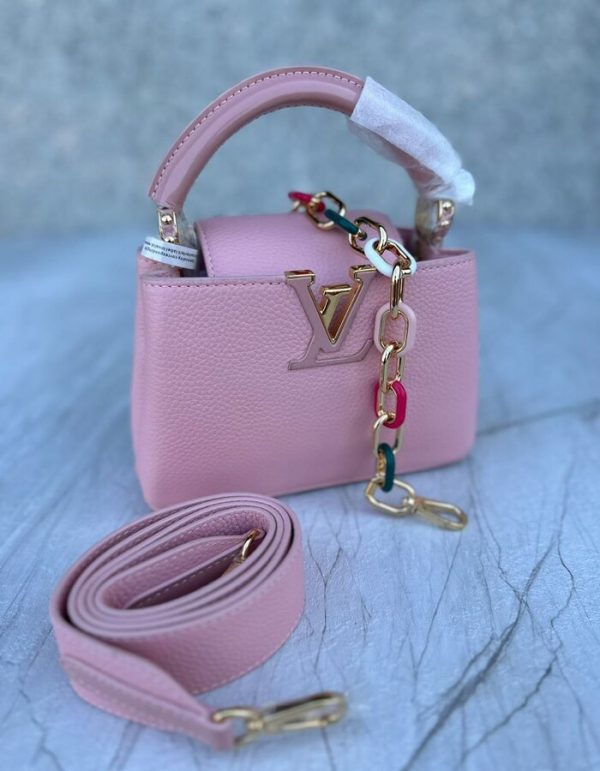 LV Snakeskin-Trim Taurillon Capucines Mini for women | Chicly Hub